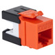 CAT6A RJ45 Keystone Jack for HD Style - Orange, Single IC1078GAOR CAT6A RJ45 Keystone Jack for HD Style - Orange, Single IC1078GAOR